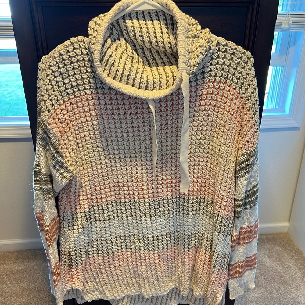 NEW Tribal/Mainstream cowl neck sweater!